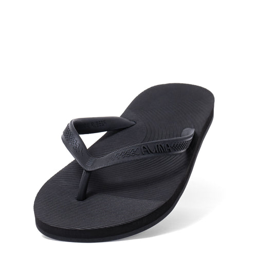 Women's Recycled Tire Sole Flip Flop - Onyx