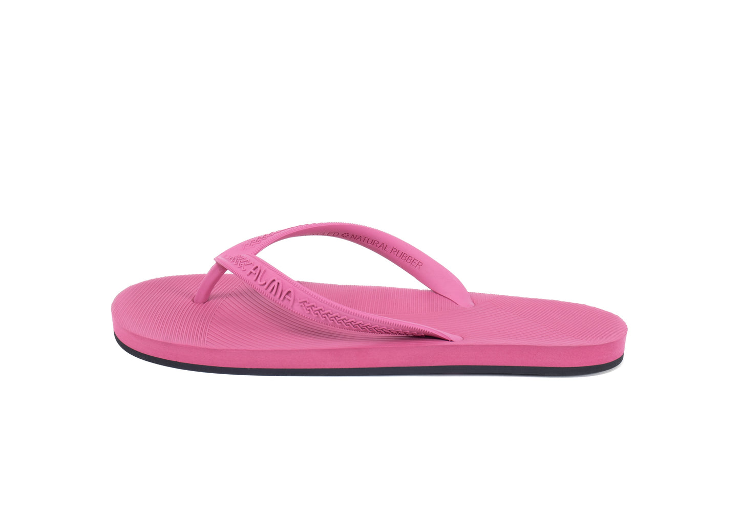 Women's Recycled Tire Sole Flip Flop - Rose