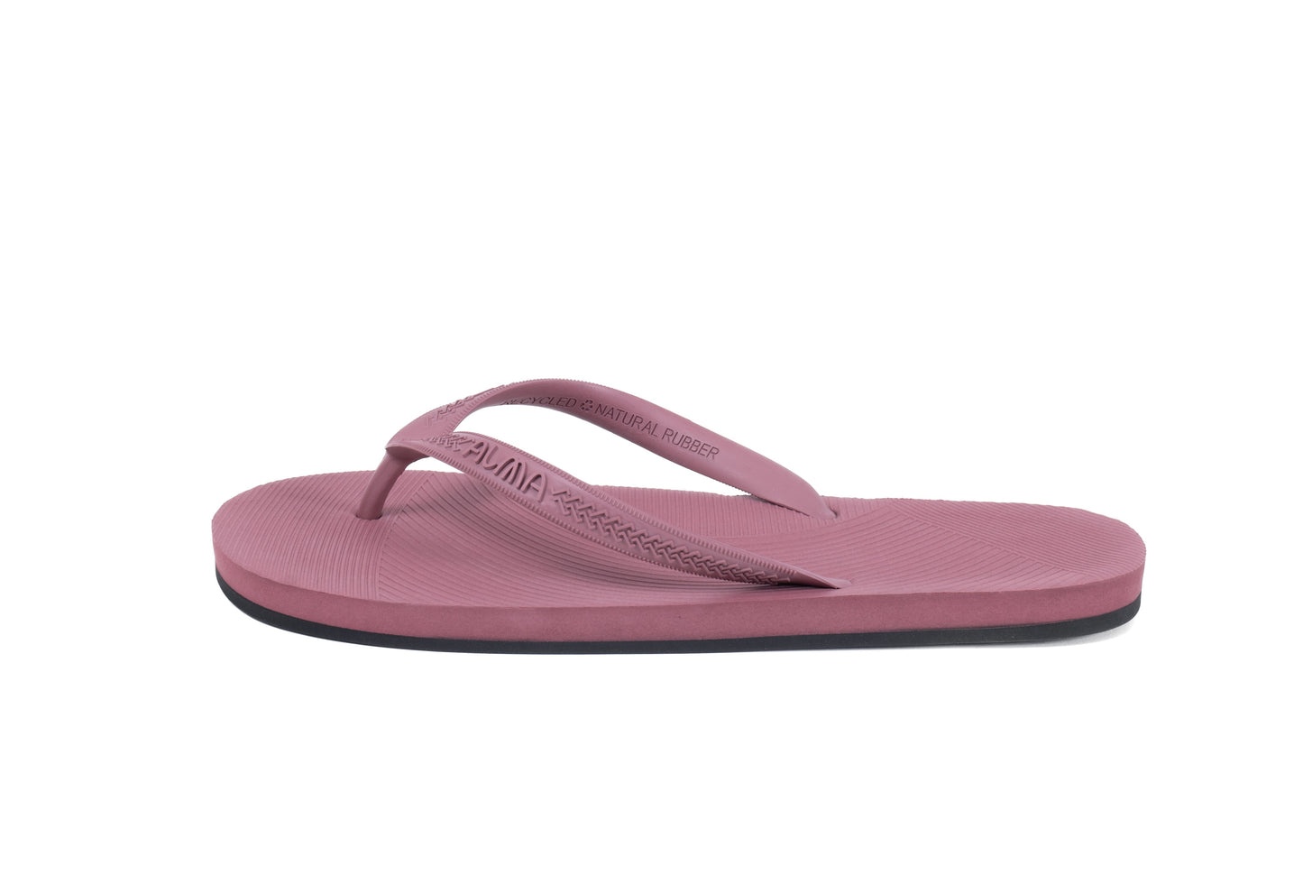 Men's Recycled Tire Sole Flip Flop - Ruby